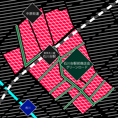石川台商店会地図